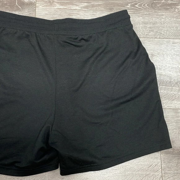Adrienne Vittadini Sport Shorts Black Pull On Waist Grommet Pocket Detail XL - Picture 14 of 14